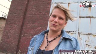 Frau angesprochen für ein amateur Sexvideo